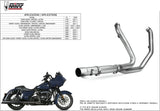 Non-Catalytic Exhaust Manifolds Stainless Steel - Mivv Compatible With Harley-Davidson Anniversary - Low (2017-2018)