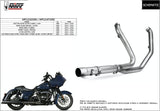 Non-Catalytic Exhaust Manifolds Stainless Steel - Mivv Compatible With Harley-Davidson Electra Glide Ultra Low (2014-2016)