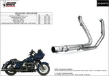 Non-Catalytic Exhaust Manifolds Stainless Steel - Mivv Compatible With Harley-Davidson Cvo Road Glide Ultra 1801 (2014-2016)