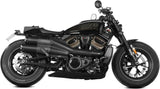 Dual Catalytic Exhaust Tips With Sound Certification Hr-1 Steel Black - Mivv Compatible With Harley-Davidson Sportster S (2021-2024)