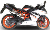 Exhaust Tip Without Sound Certification Furore Aluminium Black - Gpr Compatible With Ktm Rc 390 (2015-2016)