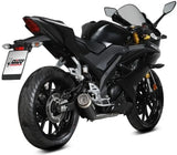 Complete Catalytic Exhaust System With Sound Certification Gppro Steel Black - Mivv Compatible With Yamaha Mt-125 (2025-2026)