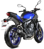 Complete Non-Catalytic Exhaust System With Sound Certification Gppro Steel Black - Mivv Compatible With Yamaha Mt-07 (2025-2026)