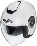 Urban Motorcycle Helmet Hjc I40N Advanced Polycarbonate Semi Flat Pearl White Size 09 L