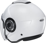 Urban Motorcycle Helmet Hjc I40N Advanced Polycarbonate Semi Flat Pearl White Size 06 Xs