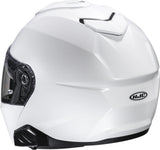 Flip-Up Motorcycle Helmet Hjc I91 Advanced Polycarbonate Composite Pearl White Size 09 L