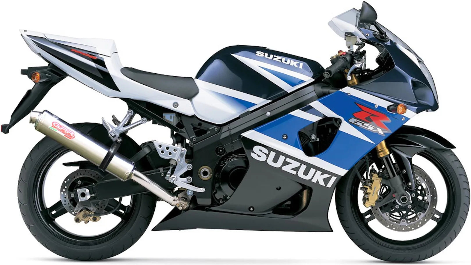 Exhaust Tip With Noise Certification Tondo Stainless Steel - Gpr Compatible With Suzuki Gsx-R 1000 (2001-2002)