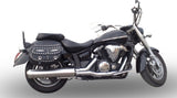 Catalytic Exhaust Tip With Sound Certification Bomb Stainless Steel - Gpr Compatible With Yamaha Xvs 1300 Midnight Star (2006-2014)