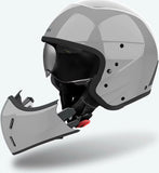 Urban Motorcycle Helmet Airoh J 110 - J198 Composite Carbon Concrete Gloss Color Size Xl