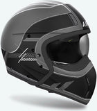 Urban Motorcycle Helmet Airoh J 110 - J1R35 Composite Carbon Matte Black Raster Size Xl