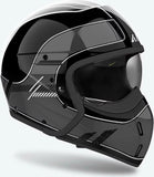 Urban Motorcycle Helmet Airoh J 110 - J1R99 Composite Carbon Dark Grey Gloss Raster Size S