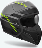 Urban Motorcycle Helmet Airoh J 110 - J1S31 Composite Carbon Matte Yellow Slim Size Xxl