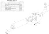 Exhaust Tip With Noise Certification Oval Stainless Steel - Mivv Compatible With Kawasaki Zx 6Rr 636 (2003-2004)