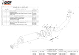 Exhaust Tip With Noise Certification Gp Steel Black - Mivv Compatible With Kawasaki Z 750 (2004-2006)