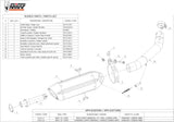 Exhaust Tip With Noise Certification Suono Steel Black Carbon - Mivv Compatible With Kawasaki Z 750 (2004-2006)