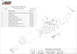 Exhaust Tip With Noise Certification Gp Steel Black - Mivv Compatible With Kawasaki Zx-10R (2004-2005)