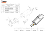 Non-Catalytic Exhaust Tip With Sound Certification Oval Carbon - Mivv Compatible With Kawasaki Versys 650 (2006-2014)
