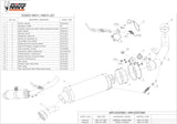 Catalytic Exhaust Tip With Sound Certification Gp Steel Black - Mivv Compatible With Kawasaki Z 750 (2007-2014)