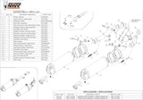Dual Exhaust System With Sound Certification Oval Carbon Carbon - Mivv Compatible With Kawasaki Z 1000 (2007-2009)