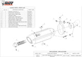 Exhaust Tip With Noise Certification Suono Steel Black Carbon - Mivv Compatible With Kawasaki Zx-10R (2008-2010)
