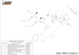 Non-Catalytic Connector Pipe - Mivv Compatible With Kawasaki Zx-10R (2011-2015)