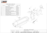 Exhaust Tip With Noise Certification Suono Steel Black Carbon - Mivv Compatible With Kawasaki Zx-10R (2011-2015)