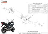 Exhaust Tip With Noise Certification Oval Carbon Carbon - Mivv Compatible With Kawasaki Versys 1000 (2015-2018)