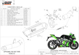 Non-Catalytic Exhaust Tip With Sound Certification Suono Steel Black Carbon - Mivv Compatible With Kawasaki Zx-10R (2016-2020)