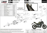 Complete Catalytic Exhaust System With Sound Certification Delta Race Stainless Steel Carbon - Mivv Compatible With Kawasaki Z 650 (2017-2023)