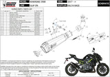 Exhaust Tip With Noise Certification Delta Race Steel Black Carbon - Mivv Compatible With Kawasaki Z 900 (2017-2024)