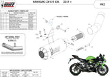 Uncatalysed Exhaust System Without Sound Certification Mk3 Carbon - Mivv Compatible With Kawasaki Zx 6R 636 (2019-2020)