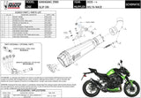 Exhaust Tip With Noise Certification Delta Race Steel Black Carbon - Mivv Compatible With Kawasaki Z 900 (2020-2024)