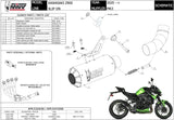 Exhaust Tip With Noise Certification Mk3 Steel Black - Mivv Compatible With Kawasaki Z 900 (2020-2024)