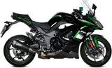 Exhaust Tip With Noise Certification Delta Race Steel Black Carbon - Mivv Compatible With Kawasaki Ninja 1000 Tourer (2020-2024)