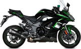 Exhaust Tip With Noise Certification Delta Race Steel Black Carbon - Mivv Compatible With Kawasaki Ninja 1000 Sx (2020-2024)