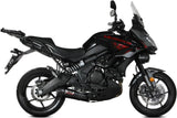 Complete Exhaust System Without Catalytic Converter And Without Sound Certification Oval Steel Black Carbon - Mivv Compatible With Kawasaki Versys 650 (2021-2023)