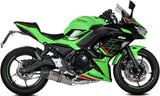 Complete Exhaust System Without Catalytic Converter And Without Sound Certification Oval Titanium Carbon - Mivv Compatible With Kawasaki Ninja 650 (2024)