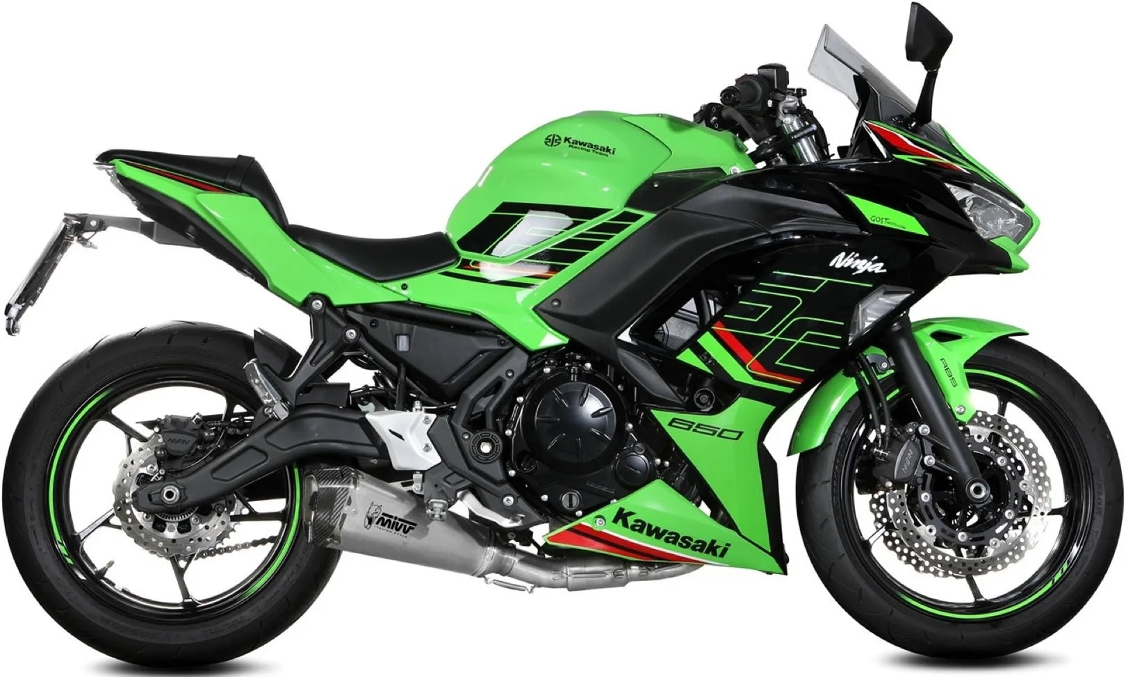 Complete Exhaust System Without Catalytic Converter And Without Sound Certification Delta Race Stainless Steel Carbon - Mivv Compatible With Kawasaki Z 650 (2024)