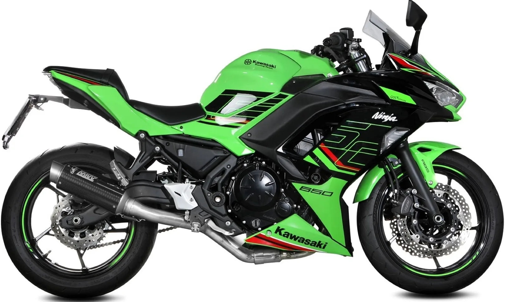 Complete Exhaust System Without Catalytic Converter And Without Sound Certification Gppro Carbon Carbon - Mivv Compatible With Kawasaki Z 650 (2024)