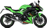 Complete Catalytic Exhaust System With Sound Certification Gppro Steel Black Carbon - Mivv Compatible With Kawasaki Z 650 (2024)