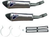 Dual Exhaust System With Sound Certification Conical Titanium Carbon Cap - Termignoni Compatible With Kawasaki Z 1000 (2010-2014)