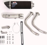 Complete Exhaust System With Sound Certification Relevance Carbon Carbon Cap - Termignoni Compatible With Kawasaki Er-6 N (2012-2016)