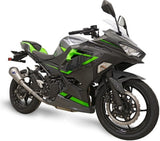 Exhaust Tip Without Sound Certification Relevance Titanium Carbon Cap - Termignoni Compatible With Kawasaki Ninja 400 (2018-2020)