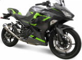 Exhaust Tip Without Sound Certification Gp2R-Rht Titanium Aluminium Cap - Termignoni Compatible With Kawasaki Z 400 (2018-2020)