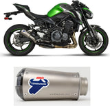 Exhaust Tip Without Sound Certification Gp2R-Rht Titanium Aluminium Cap - Termignoni Compatible With Kawasaki Z 900 (2017-2020)