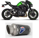 Exhaust Tip Without Sound Certification Gp Carbon - Termignoni Compatible With Kawasaki Z 900 (2017-2020)