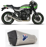 Exhaust Tip Without Sound Certification Relevance Titanium Carbon Cap - Termignoni Compatible With Kawasaki Z 900 Rs (2018-2020)