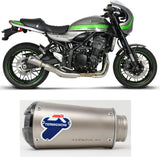 Exhaust Tip Without Sound Certification Gp2R-Rht Titanium Aluminium Cap - Termignoni Compatible With Kawasaki Z 900 Rs (2018-2020)