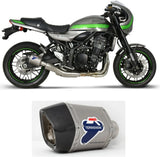 Exhaust Tip Without Sound Certification Relevance D70 Titanium Carbon Cap - Termignoni Compatible With Kawasaki Z 900 Rs (2018-2020)