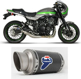 Exhaust Tip Without Sound Certification Gp Carbon - Termignoni Compatible With Kawasaki Z 900 Rs (2018-2020)